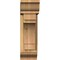 Ekena Millwork Merced Traditional Rough Sawn Bracket w/ Offset Brace, Western Red Cedar, 6"W x 16"D x 20"H BKT0604X16X20MRC01RWR - alternate 3